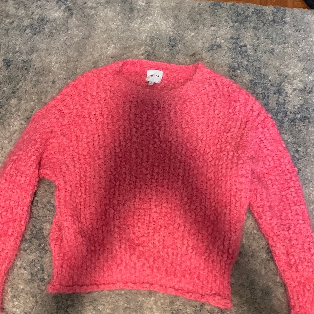 Bright pink sweater